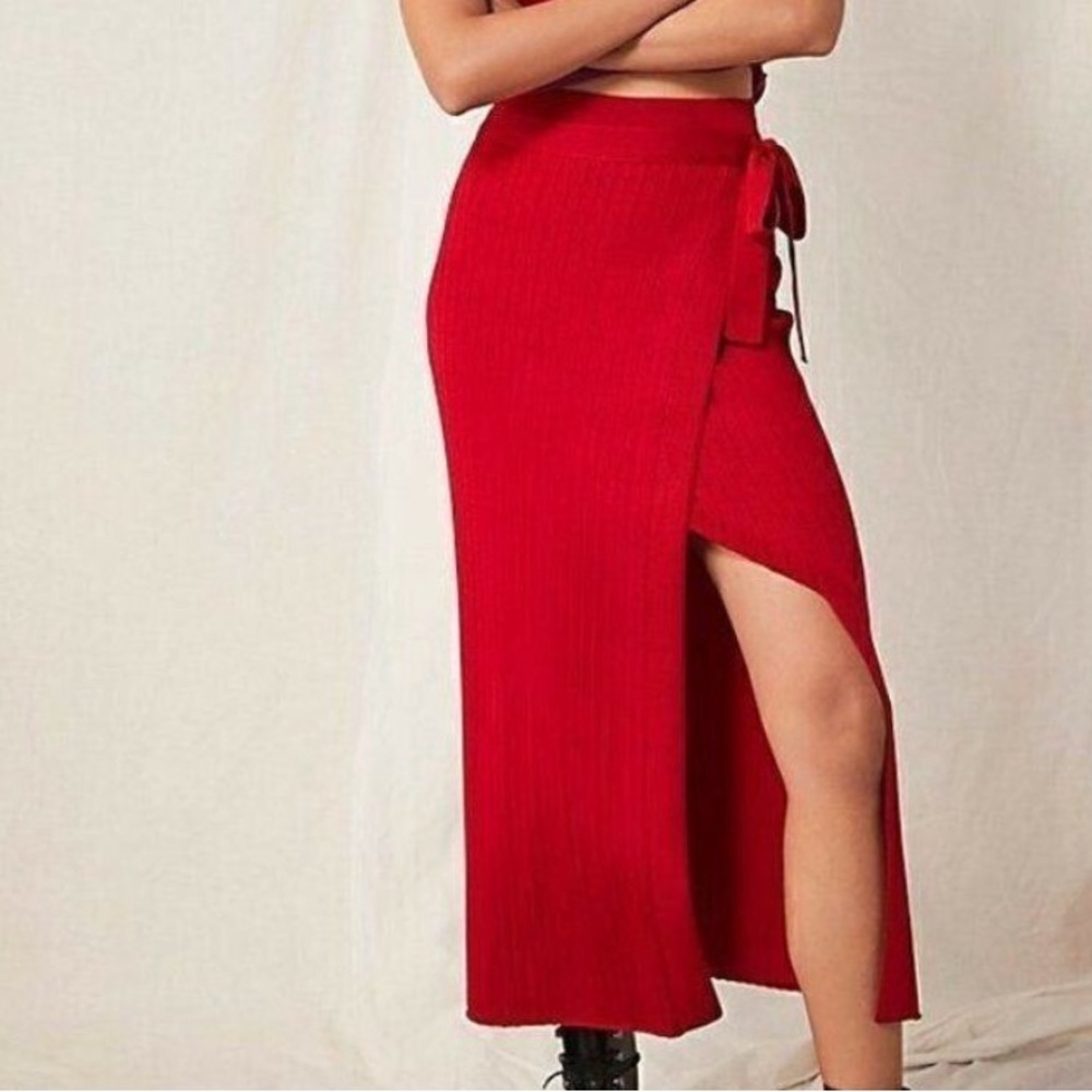 Free People 'Under The Sun' Midi Wrap Skirt